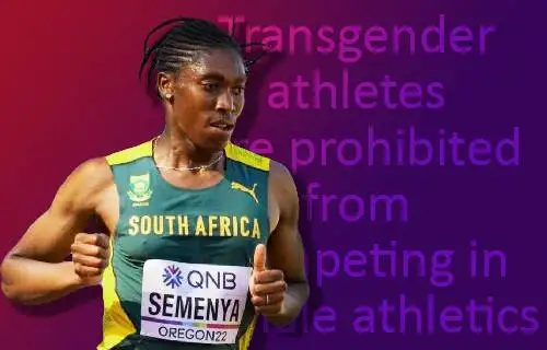 Transgender athletes are prohibited from competing in female athletics: World Athletics